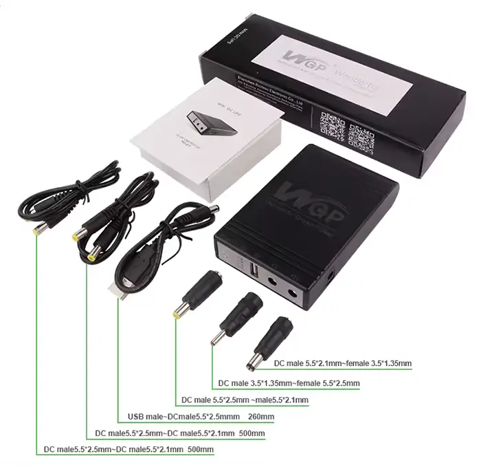 WGP Mini UPS 5/12/12V (8,800mAh) - Black Router & ONU Up To 8 Hours Backup - Image 3